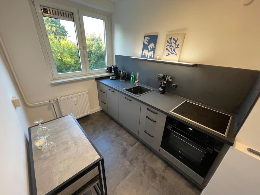 Modernes Apartment/Naehe Zentrum Magdeburg Luaran gambar